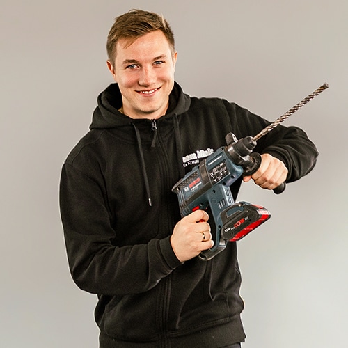 Mink Werbetechnik Mitarbeiterportrait Felix Mink Werbetechnik